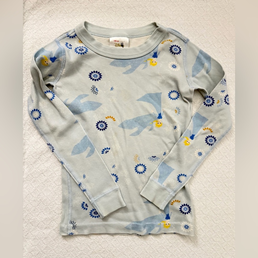Hanna Andersson Frozen Elsa 100% Organic Cotton Pajama Set - Picture 3 of 4